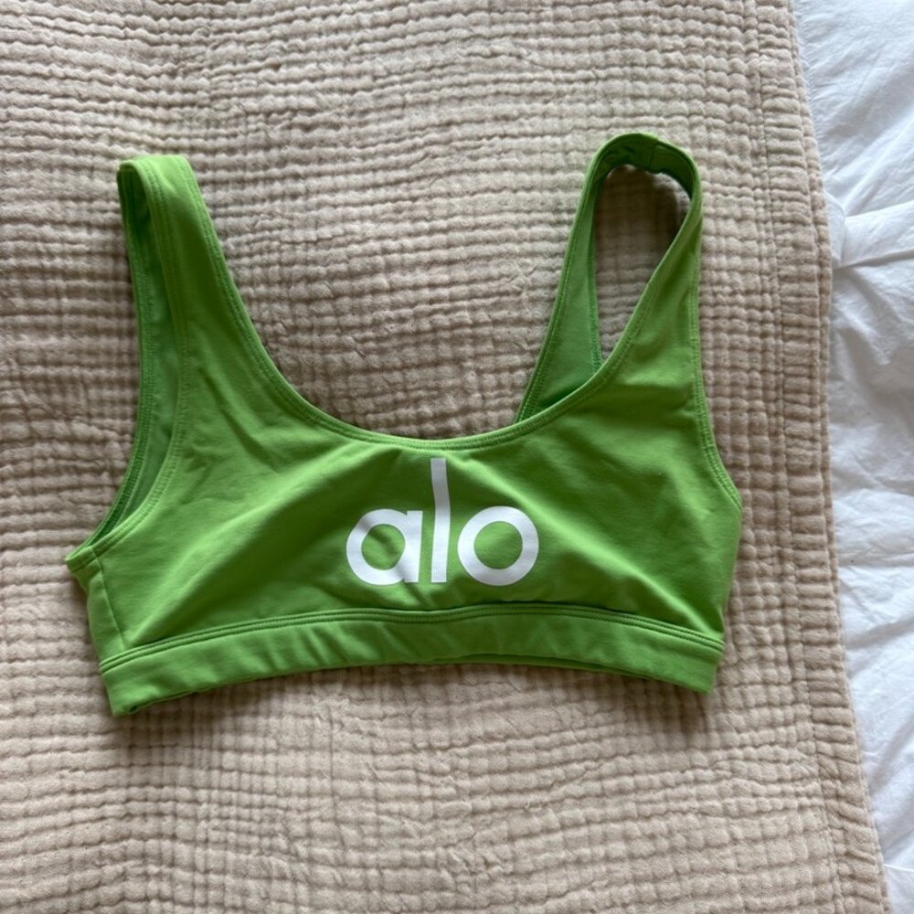 ALO Yoga Ambient Logo Bra